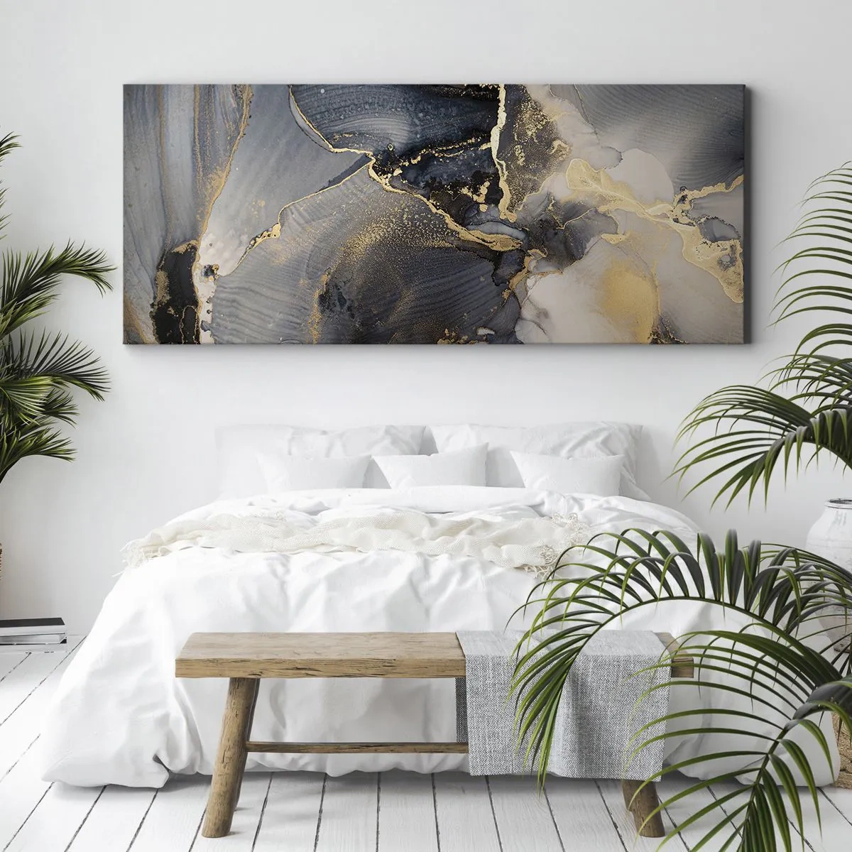 Obraz na plátně - Život kamene - 90x30 cm