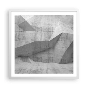 Plakát v bílém rámu - Skutečná výzva - 60x60 cm