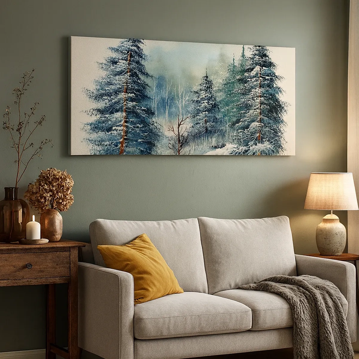 Obraz na plátně - Připravení na Vánoce - 30x30 cm