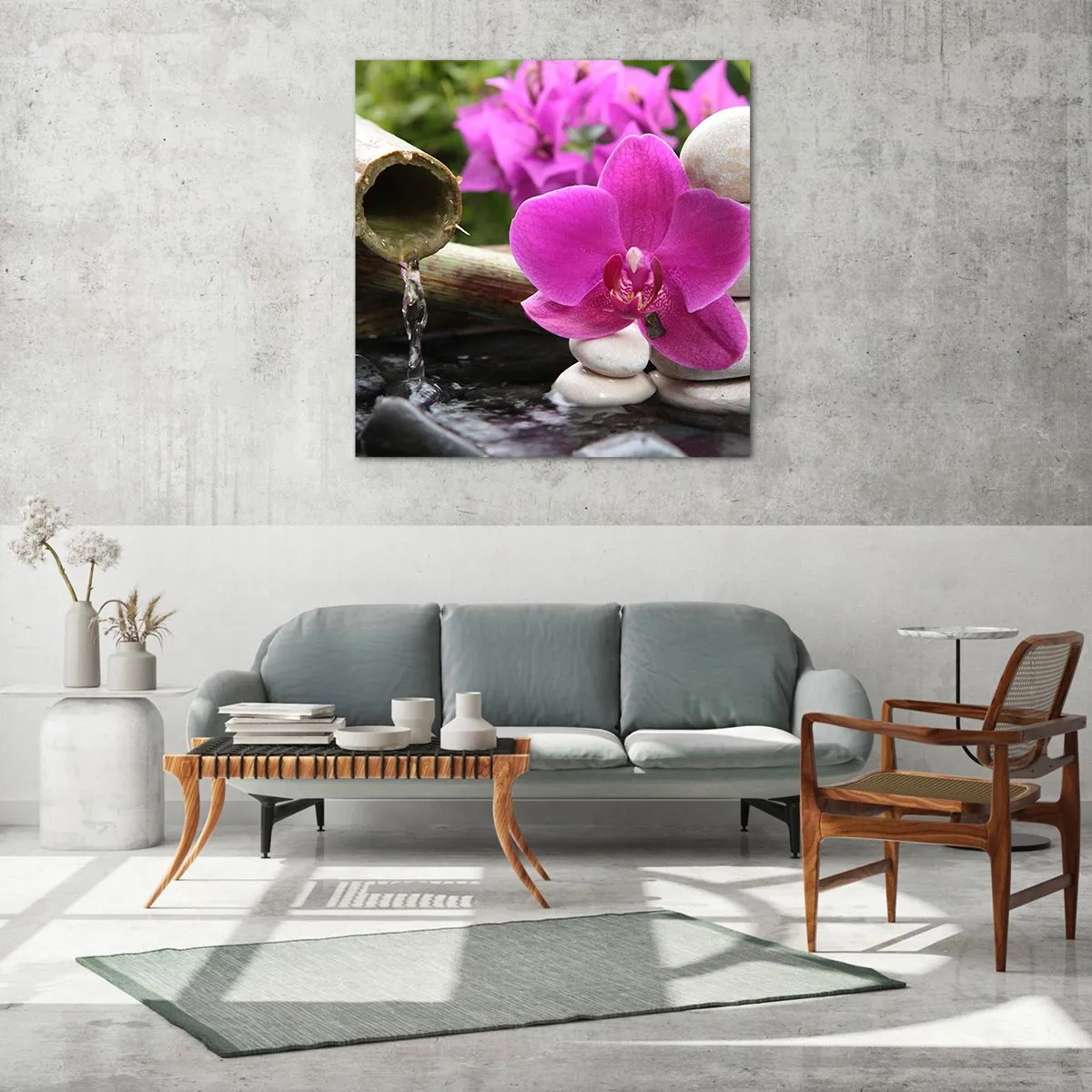 Obraz na skle - Už odpočíváš - 60x60 cm