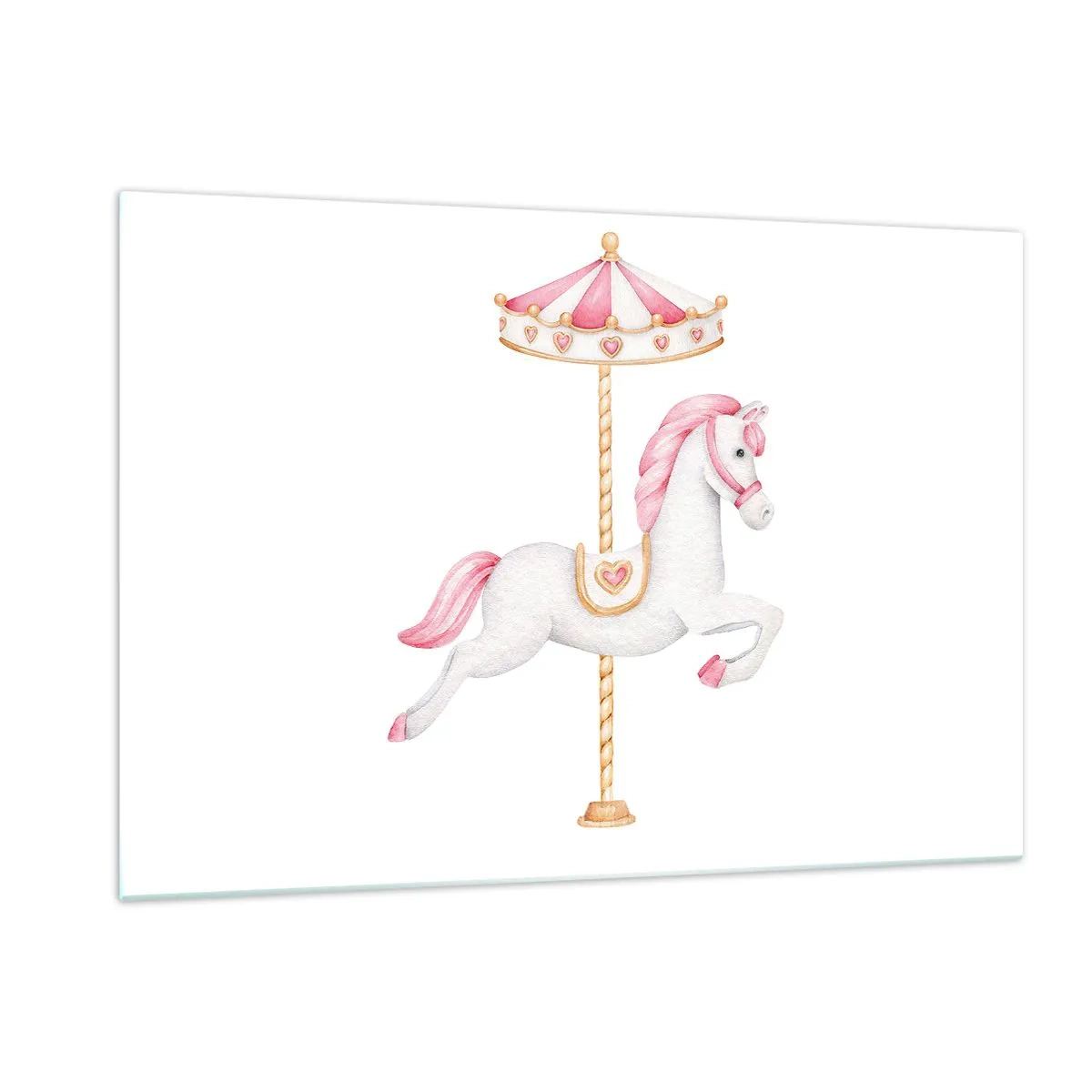 Obraz na skle - Vyrazil z kopýtka - 120x80 cm