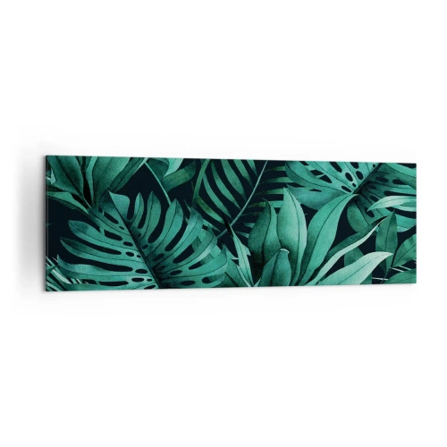 Obraz na plátně - Hloubka tropické zeleně - 160x50 cm