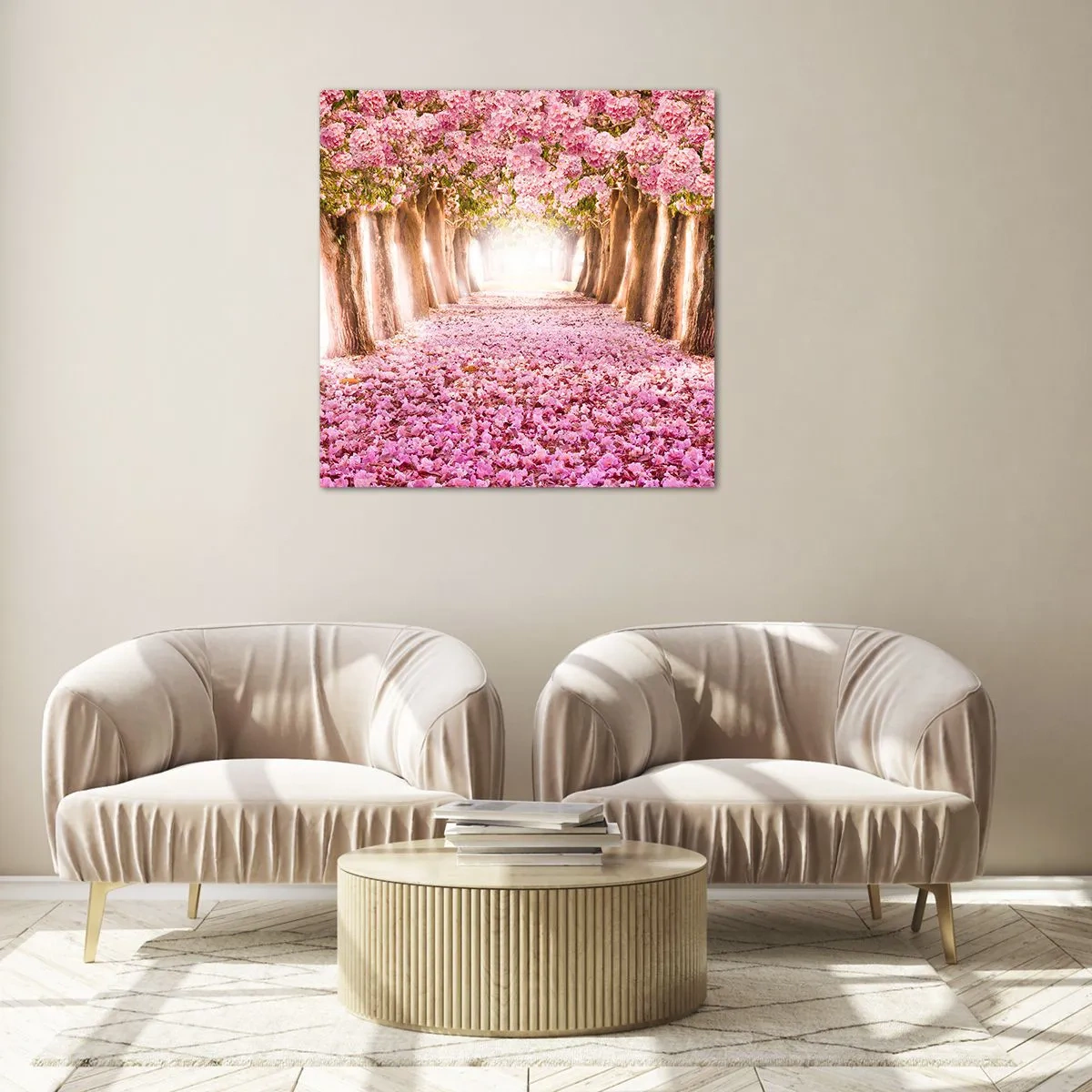 Obraz na skle - Cesta do ráje - 70x70 cm