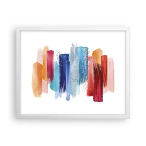 Plakát v bílém rámu - Nahoru a dolů  - 50x40 cm