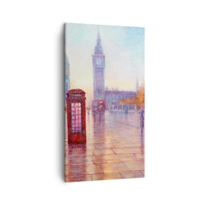 Obraz na plátně - Londýnský podzimní den - 45x80 cm