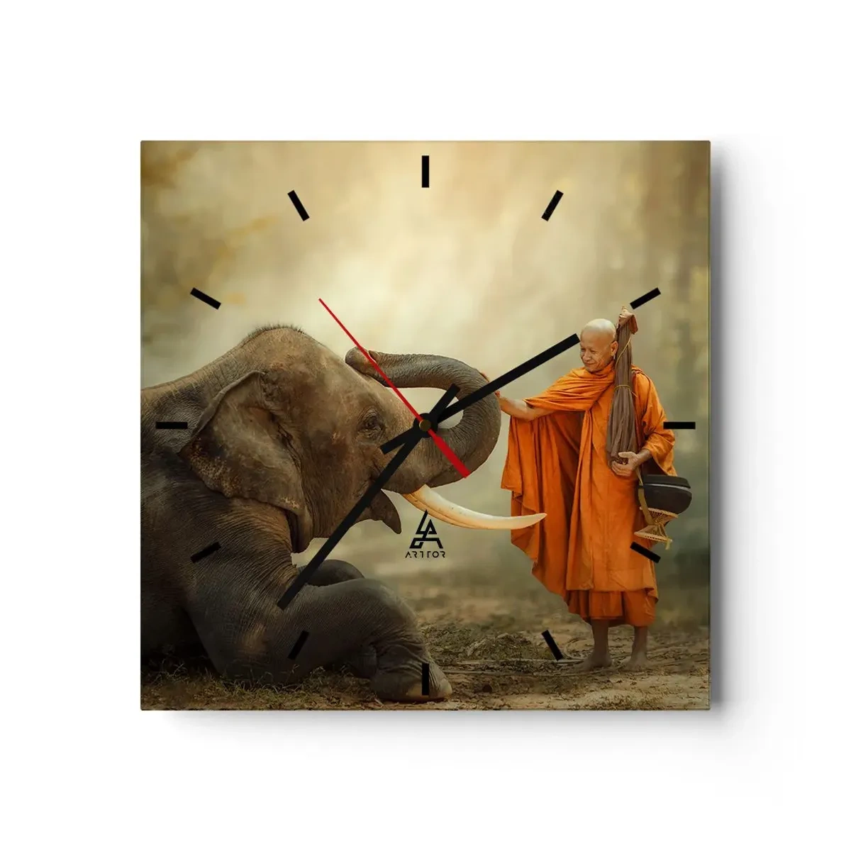 Nástěnné hodiny - Setkání na cestách - 30x30 cm