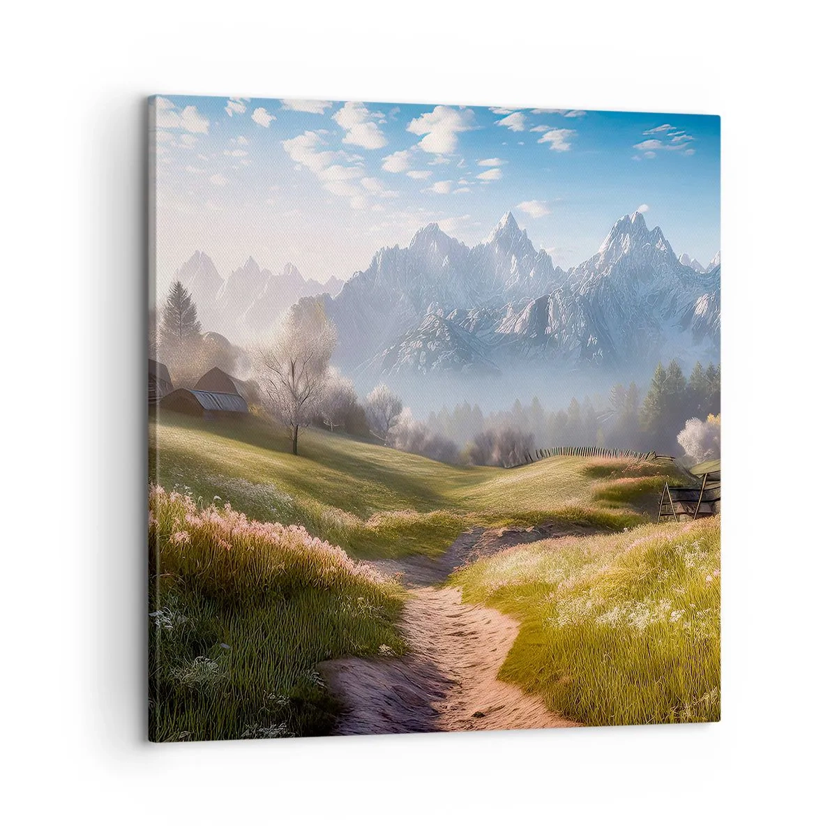 Obraz na plátně - Idylické údolí - 60x60 cm
