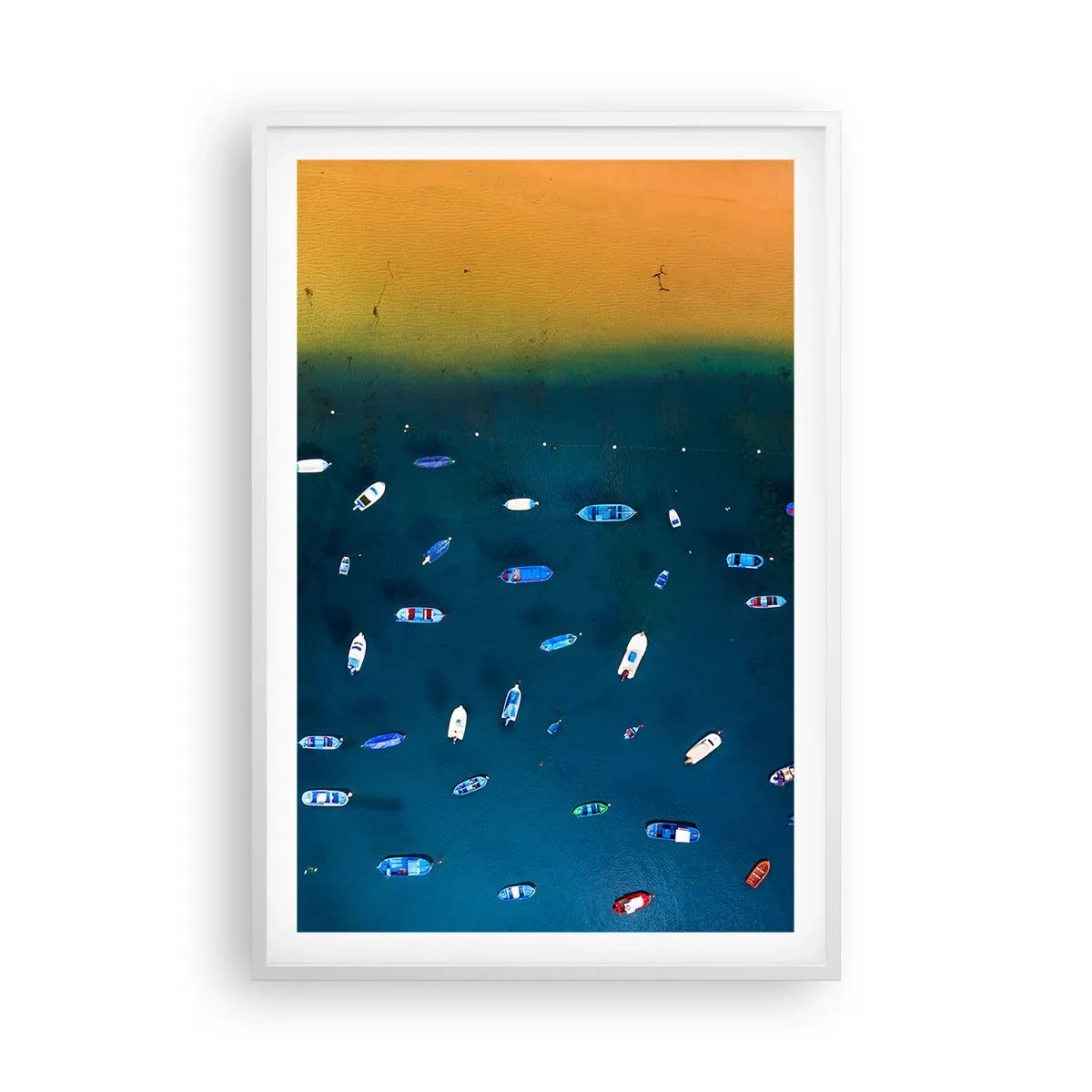 Plakát v bílém rámu - Prázdninová hra - 61x91 cm