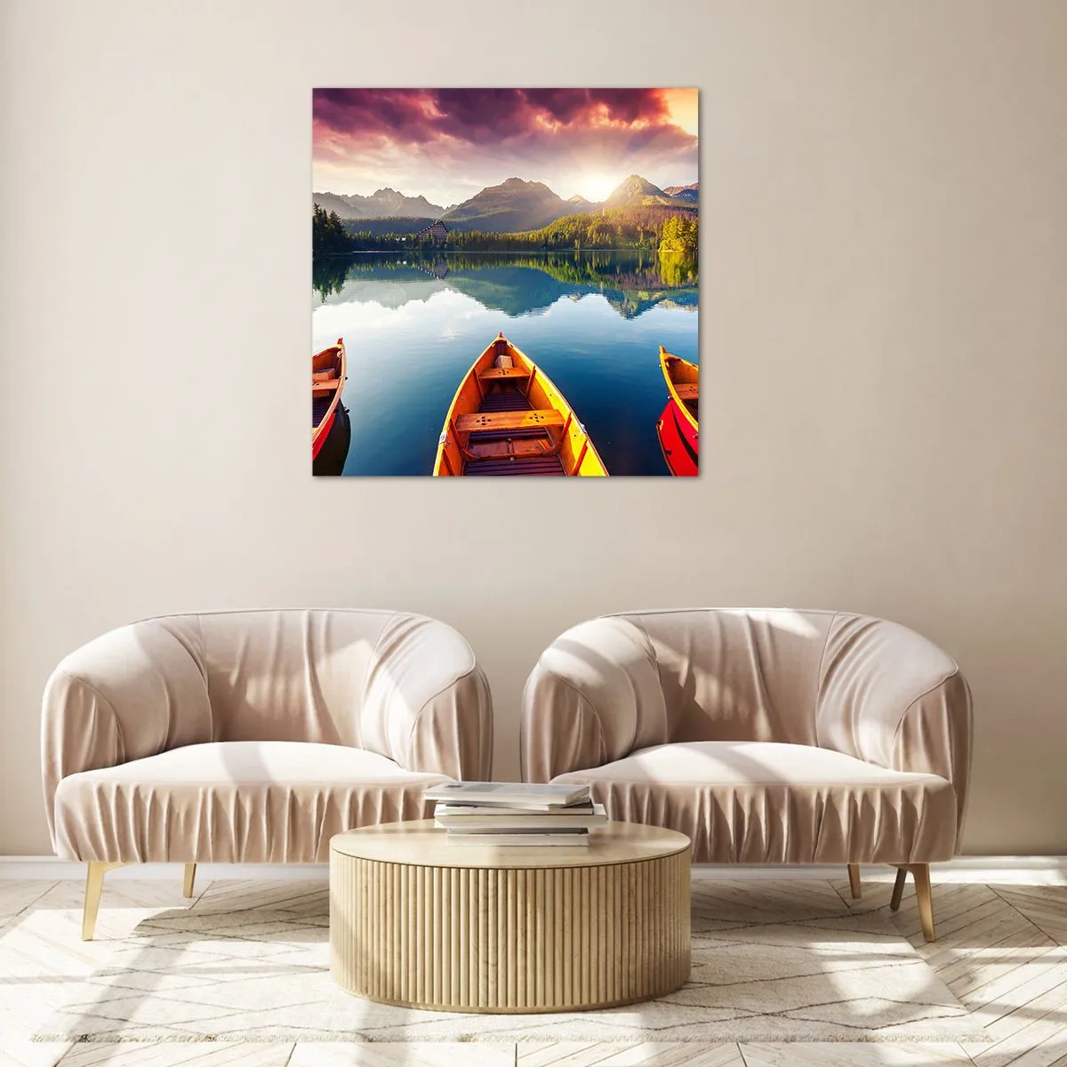 Obraz na skle - Nic proti přírodě - 70x70 cm