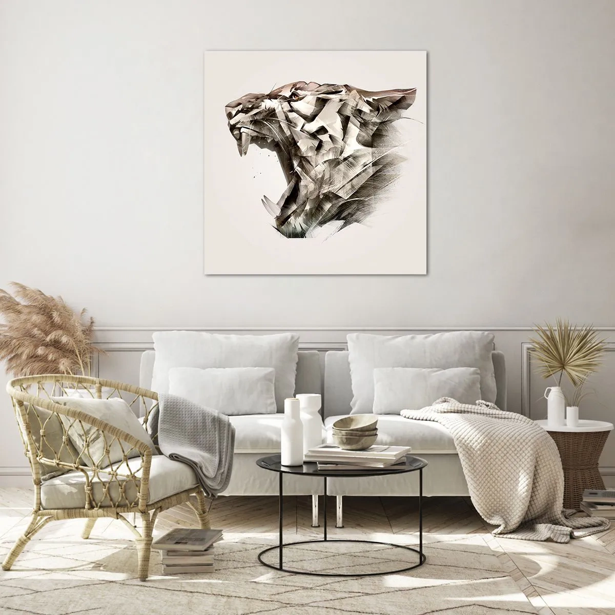 Obraz na skle - Už víš, kdo vládne - 70x70 cm