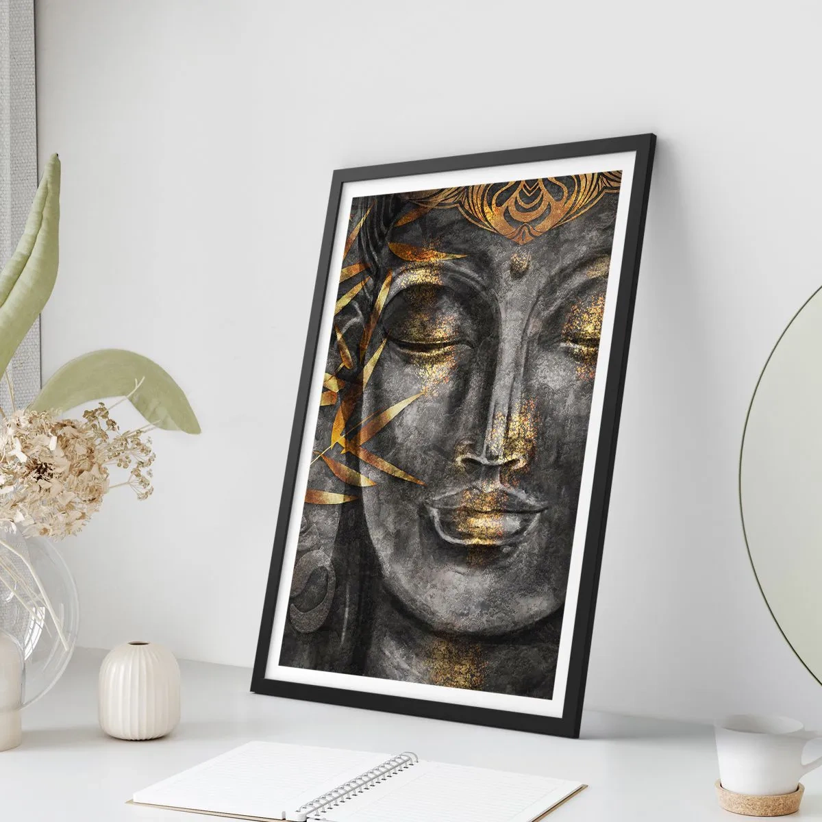 Plakát v černém rámu - Pociťte klid - 61x91 cm