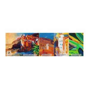 Vzor Fototapety Premium Canvas - Italský nádech - Krajina, Architektura, Pobřeží moře - 100x30 cm