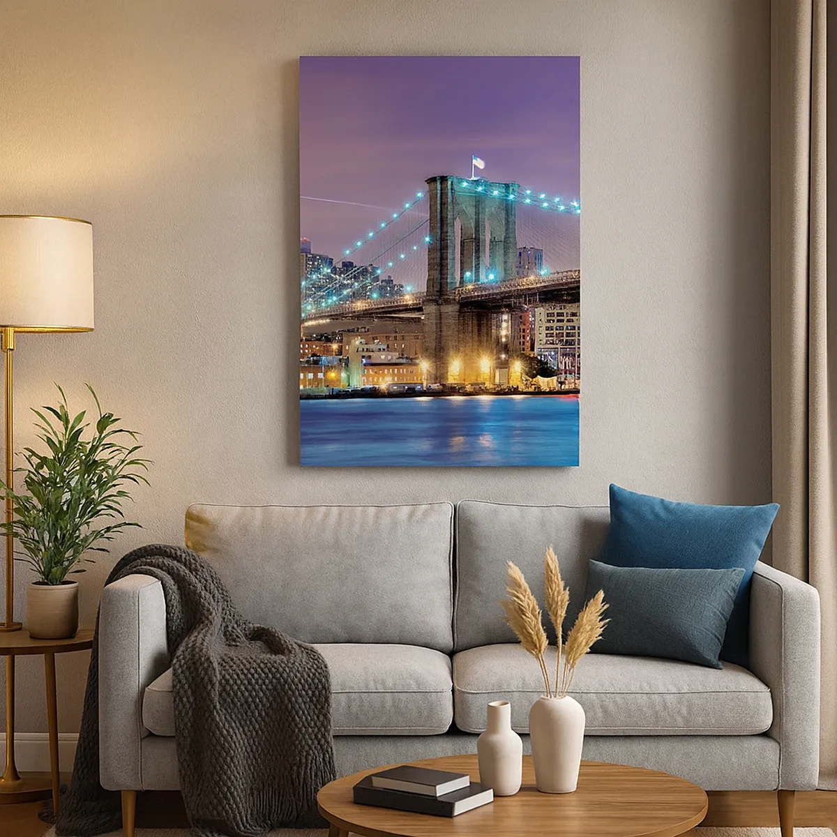 Obraz na plátně - Po mnoho let Brooklynský most - 50x70 cm