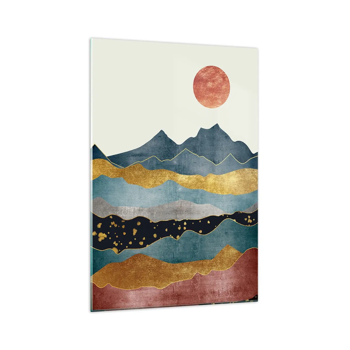 Obraz na skle - Průřez světem - 70x100 cm