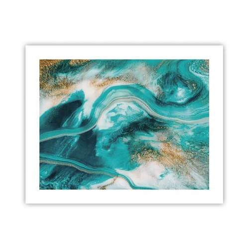 Plakát - Řeka zlata - 50x40 cm