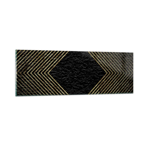 Obraz na skle - Geometrie ve stylu glamour - 90x30 cm