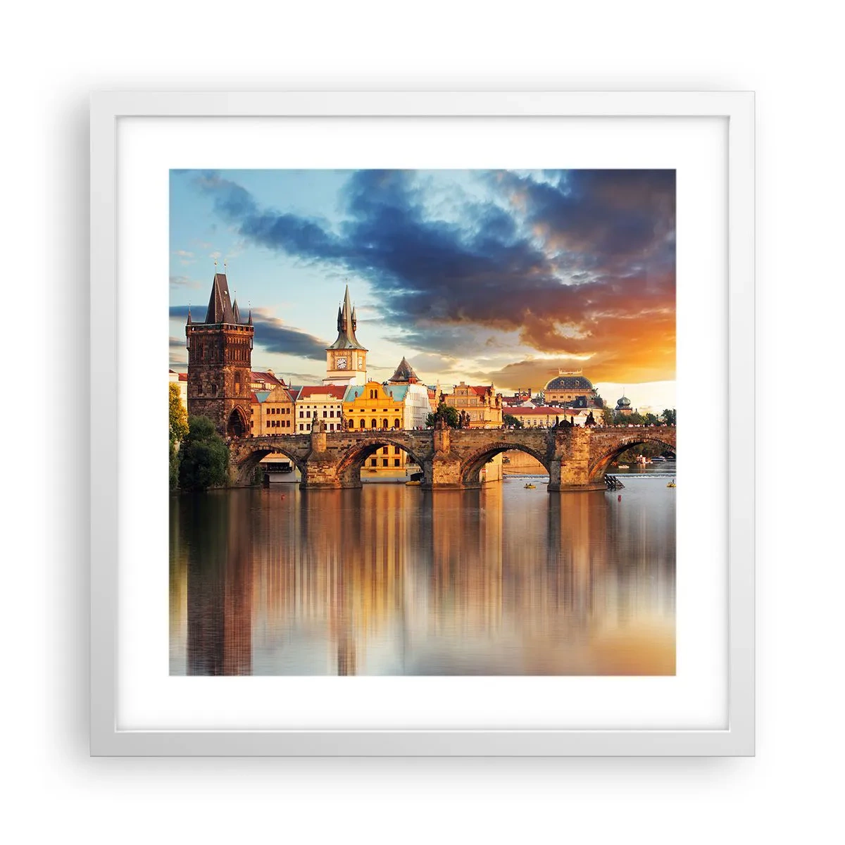 Plakát v bílém rámu - Krásná od pradávna - 40x40 cm