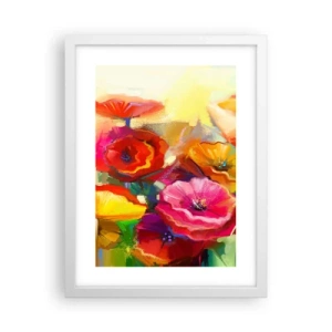 Plakát v bílém rámu - Nejenom červené - 30x40 cm