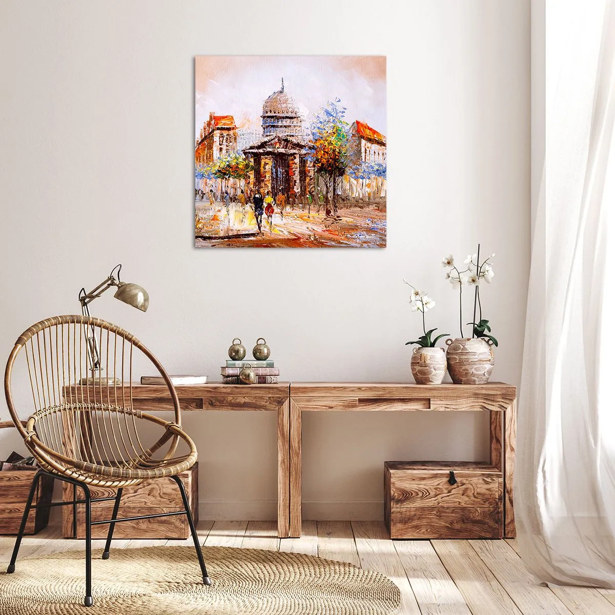 Obraz na plátně - Pařížská procházka - 60x60 cm