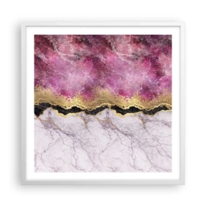 Plakát v bílém rámu - Na hranici - 60x60 cm
