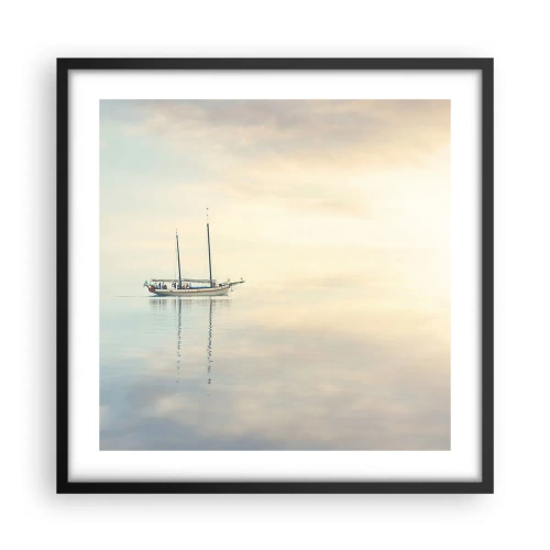 Plakát v černém rámu - V moři ticha - 50x50 cm