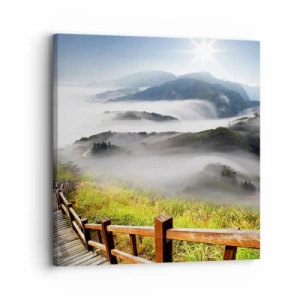 Obraz na plátně - Utkané ze záře a mlhy - 30x30 cm