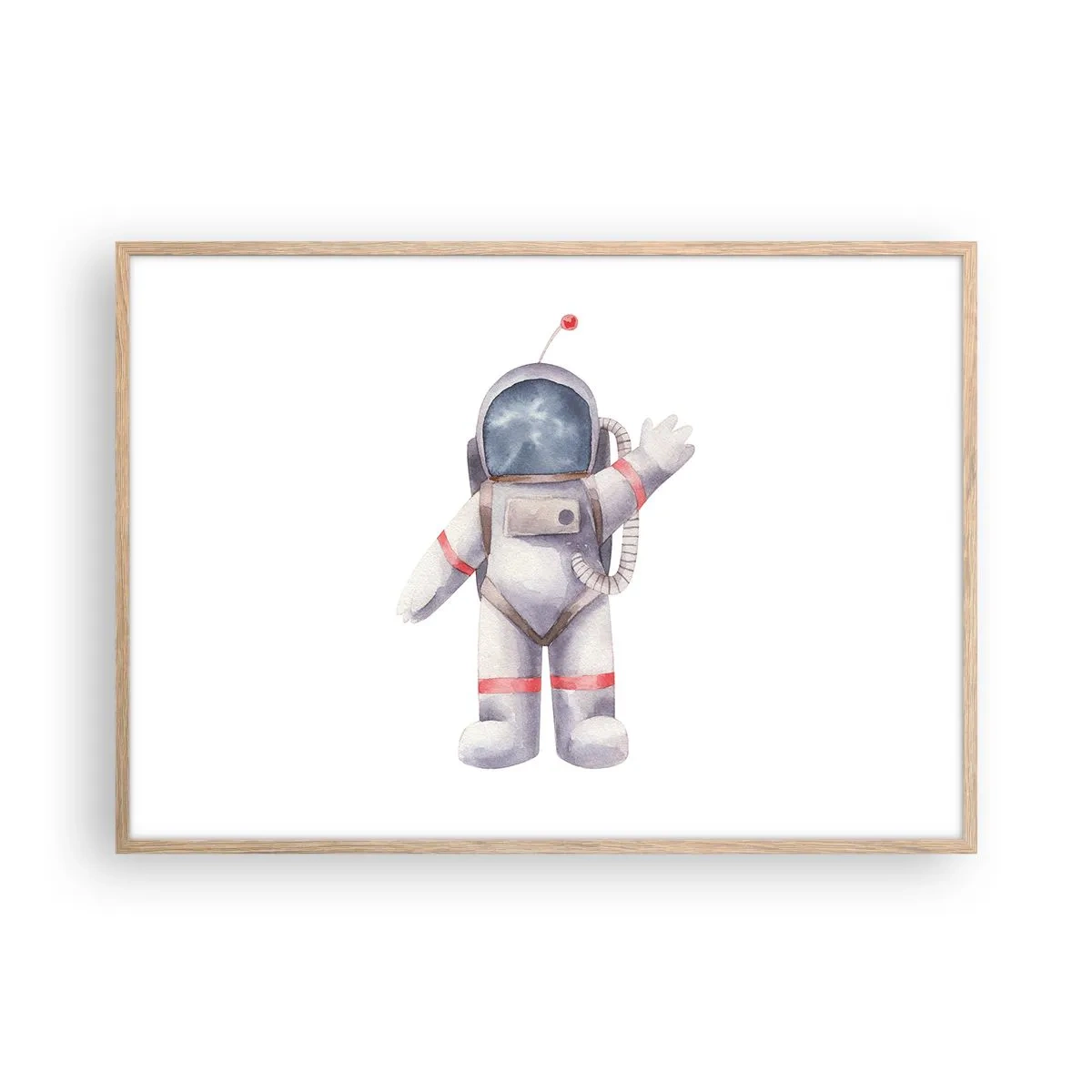 Plakát v rámu světlý dub - Tak zatím! - 100x70 cm