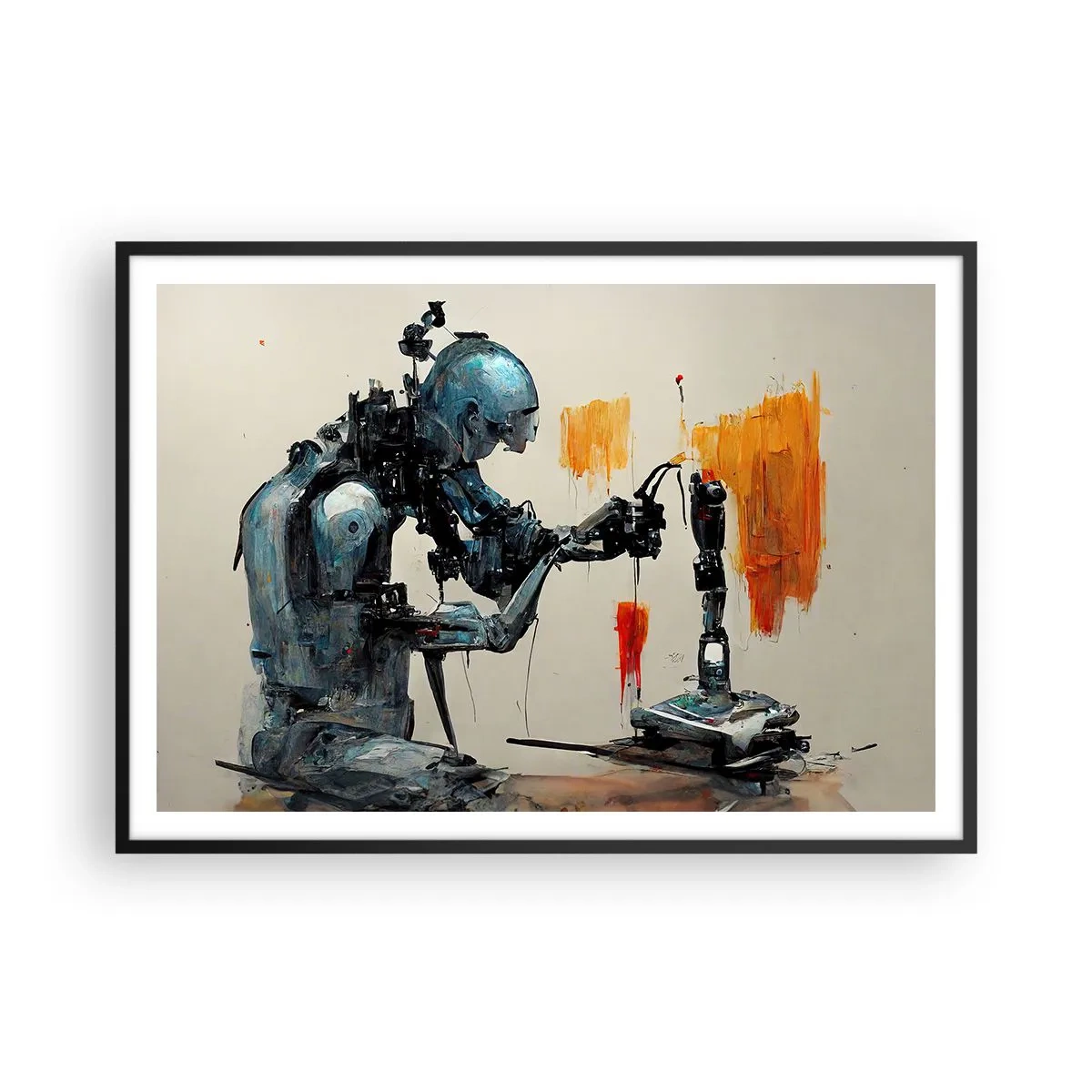 Plakát v černém rámu - Už zítra… - 100x70 cm