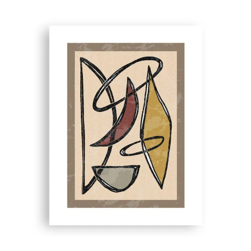 Plakát - Kompozice – oblouky a ovály - 30x40 cm