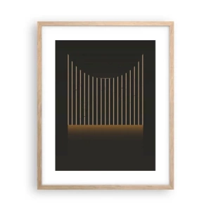 Plakát v rámu světlý dub - Prozkoumat temnotu - 40x50 cm