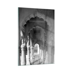 Obraz na skle - Tady se odehrávají příběhy Východu - 50x70 cm