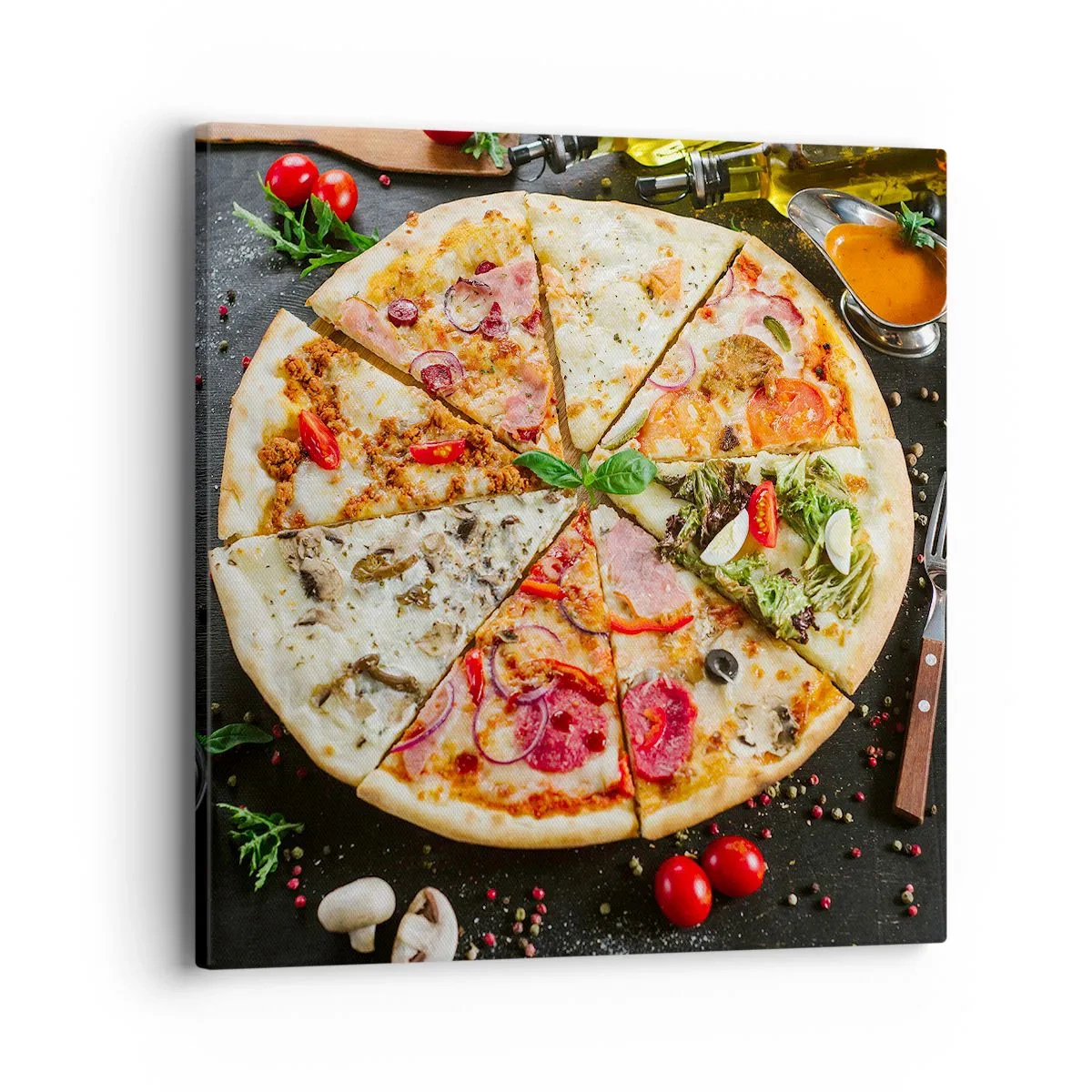 Obraz na plátně - Vějíř chutí - 40x40 cm