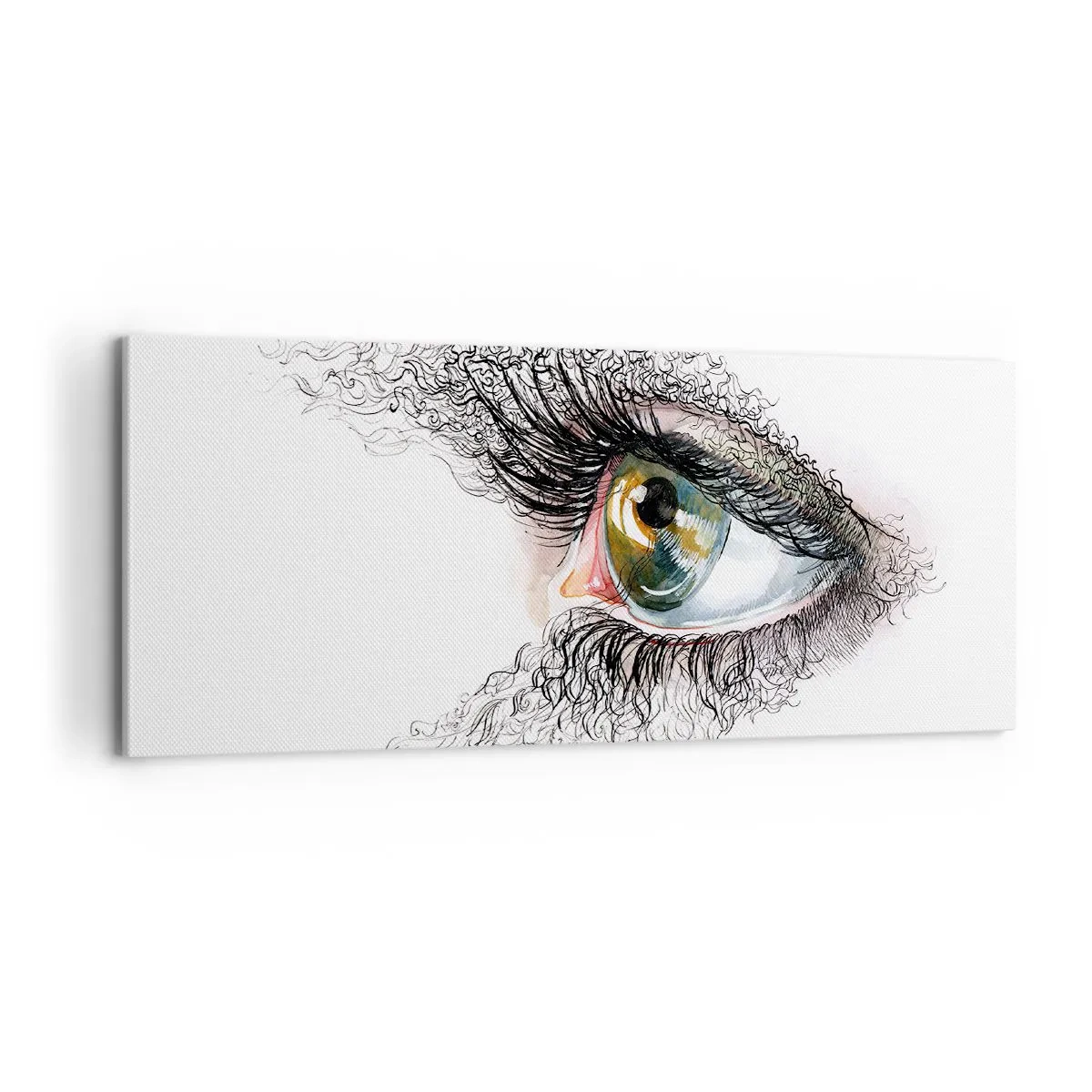 Obraz na plátně - Podívej se přímo do duše - 100x40 cm