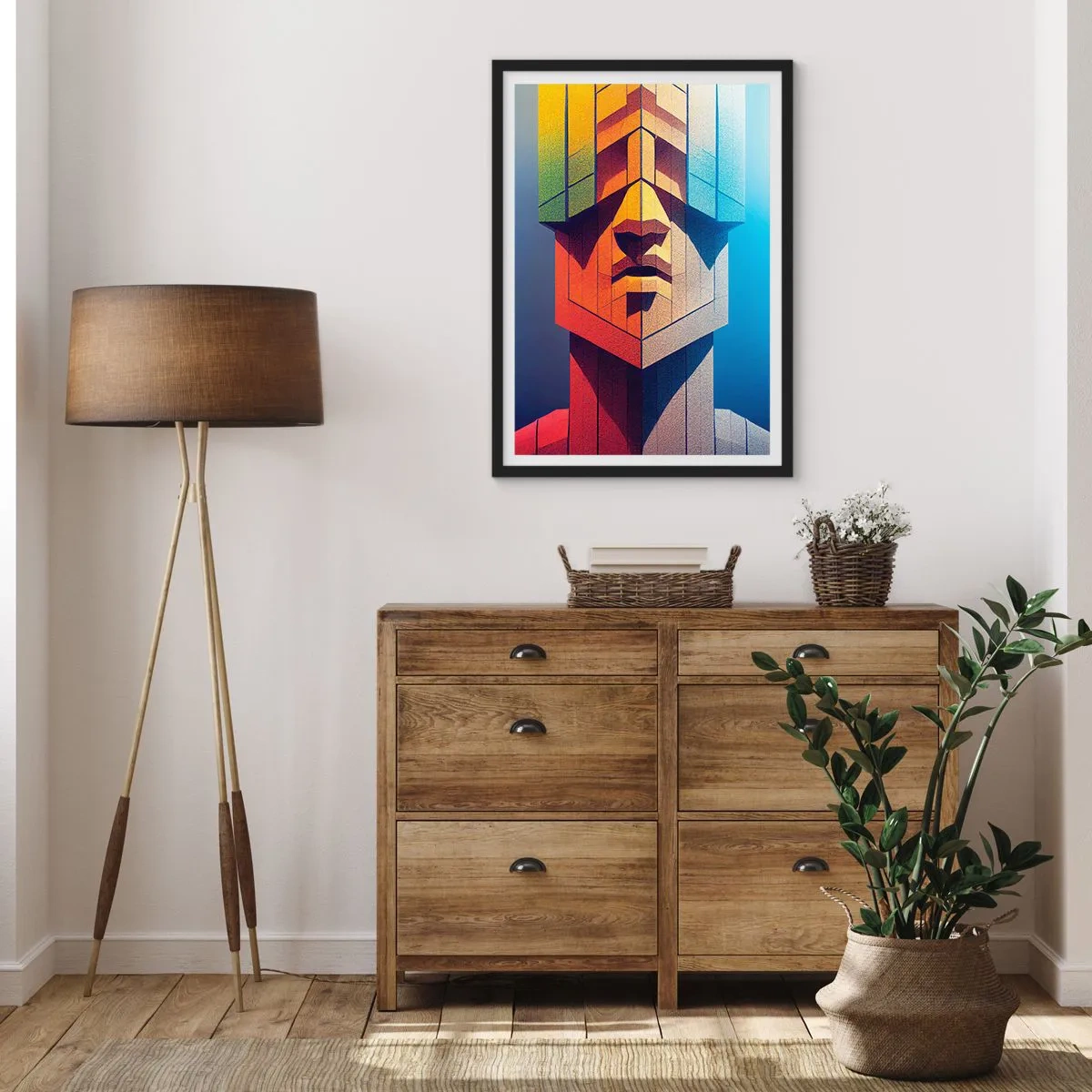 Plakát v černém rámu - Zásadový člověk - 30x40 cm