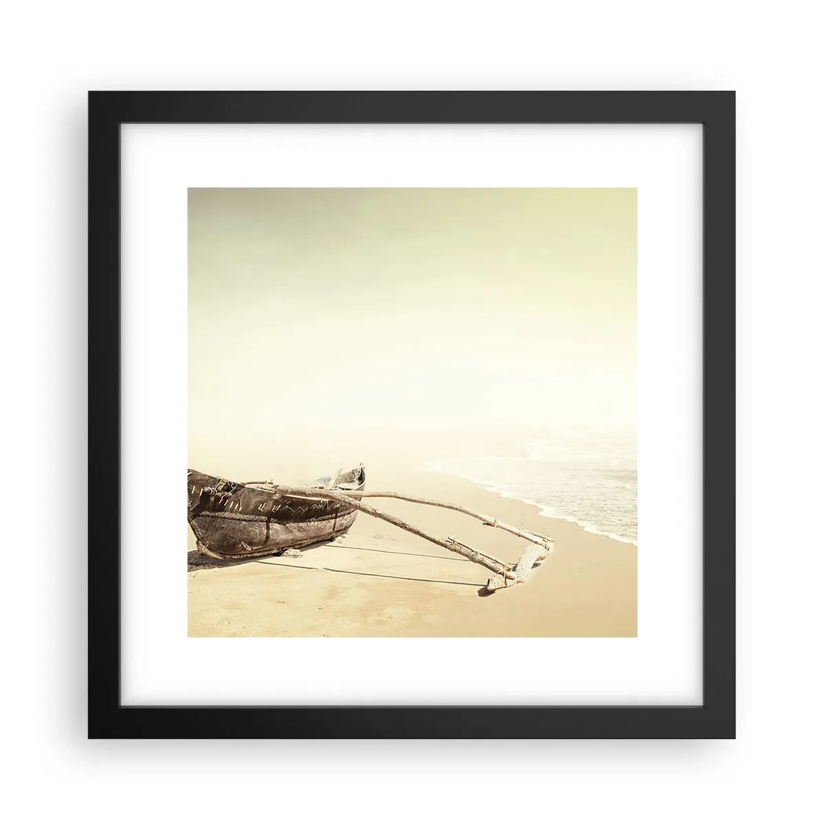 Plakát v černém rámu - Vzpomínka na jižní moře - 30x30 cm
