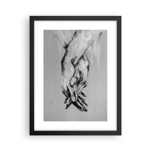 Plakát v černém rámu - Začátek… - 30x40 cm