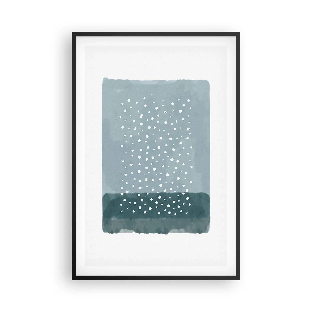 Plakát v černém rámu - Pěstováno na modři - 61x91 cm