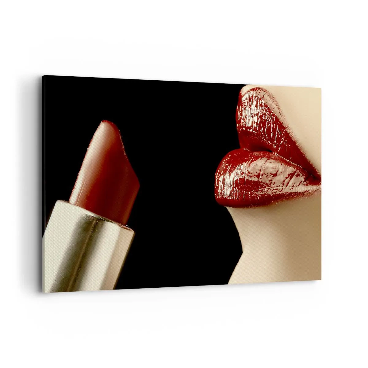 Obraz na plátně - Smyslnost a lesk karmínu - 120x80 cm
