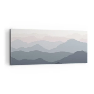 Obraz na plátně - Vlny hor - 120x50 cm
