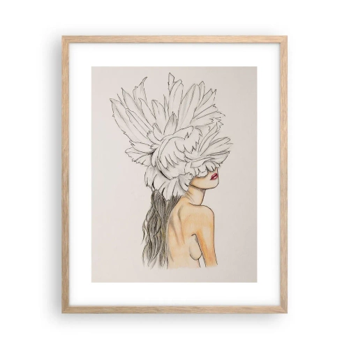 Plakát v rámu světlý dub - Vrchol krásy - 40x50 cm