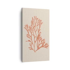 Obraz na plátně - Korálový filigrán - 45x80 cm