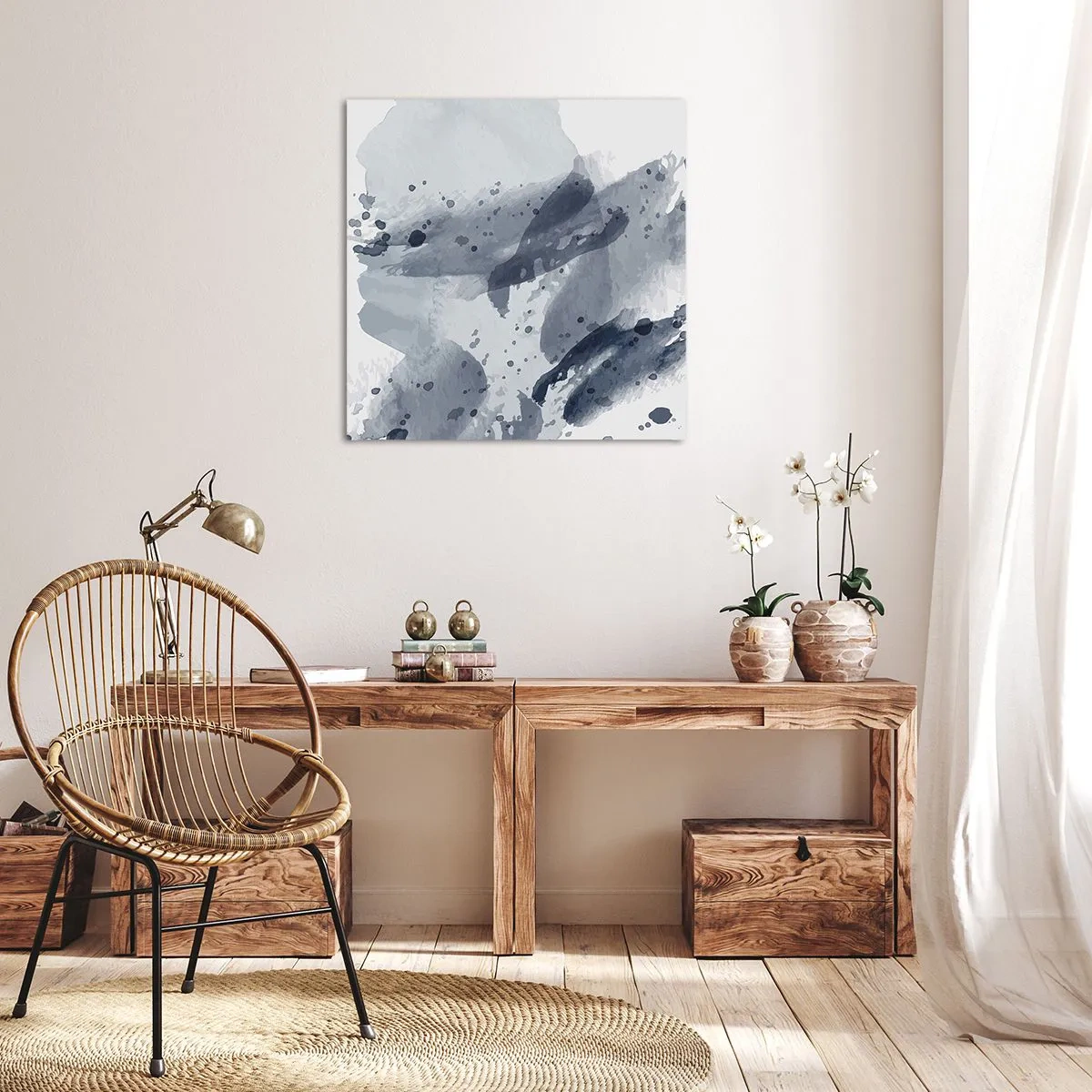 Obraz na plátně - Studie o povaze vody - 70x70 cm