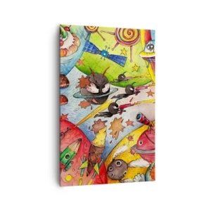 Obraz na plátně - Velké vesmírné dobrodružství - 80x120 cm