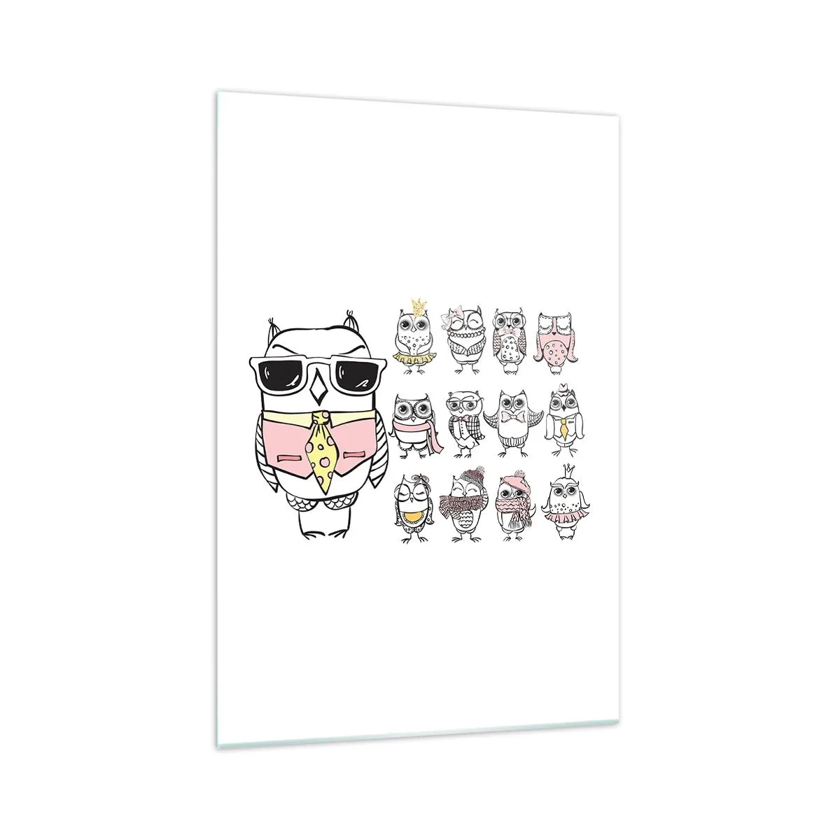 Obraz na skle - Tolik rolí na hraní - 70x100 cm