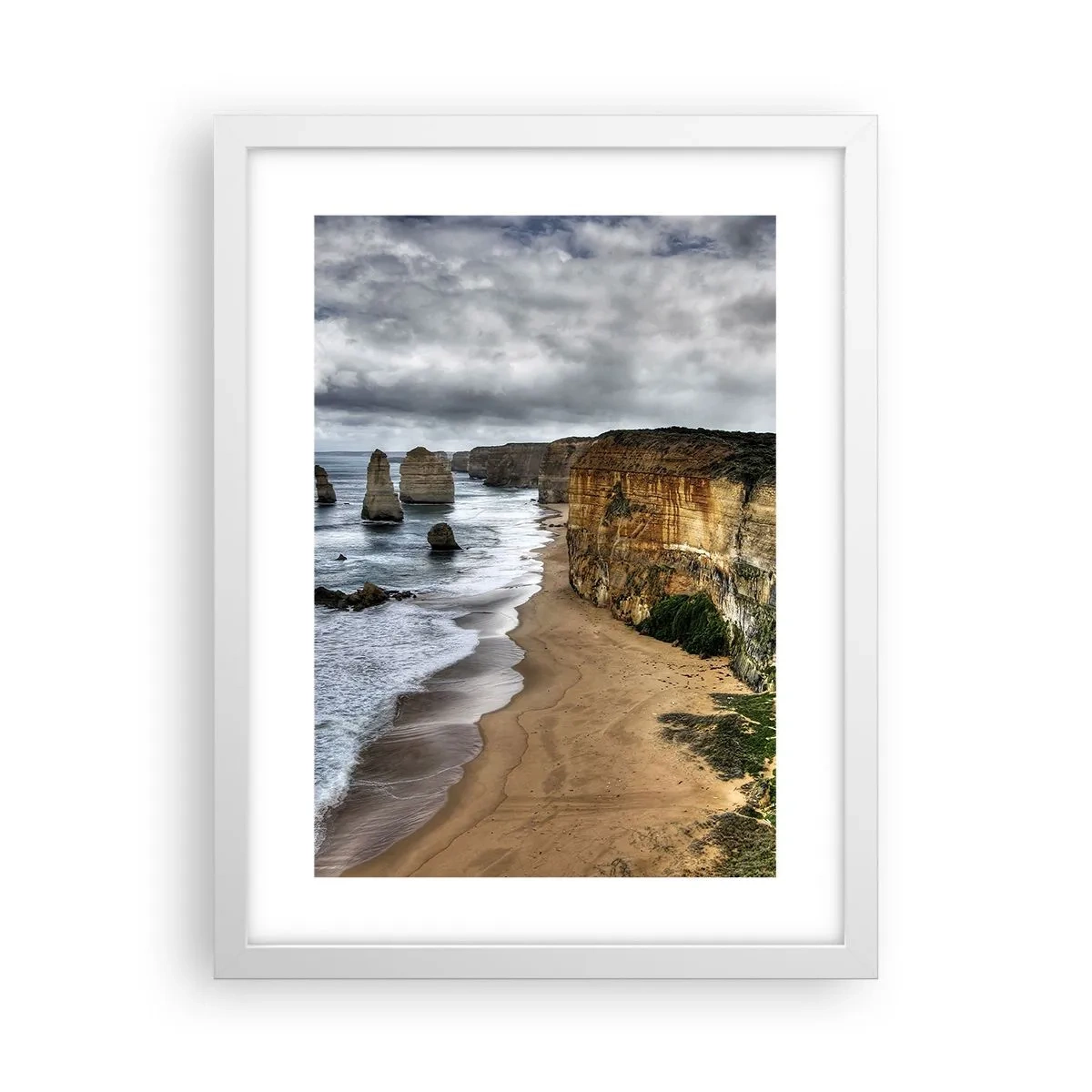 Plakát v bílém rámu - Drsná krása - 30x40 cm