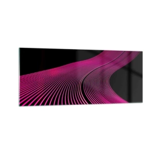 Obraz na skle - Alej světla - 100x40 cm