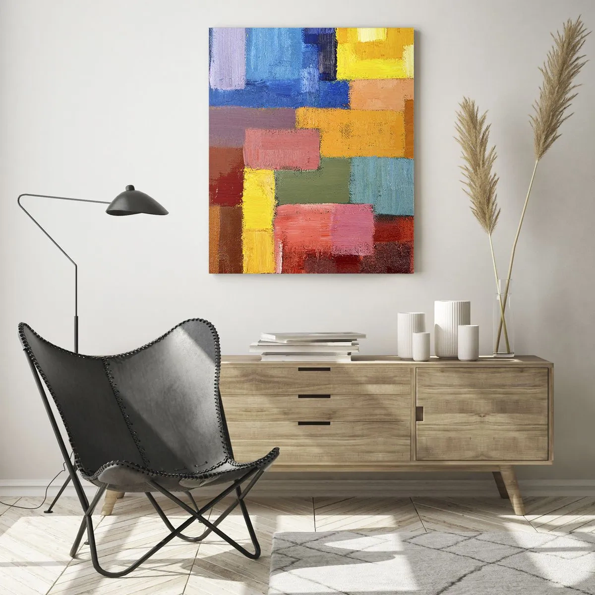 Obraz na skle - Každý jiný, všechny barevné - 50x70 cm