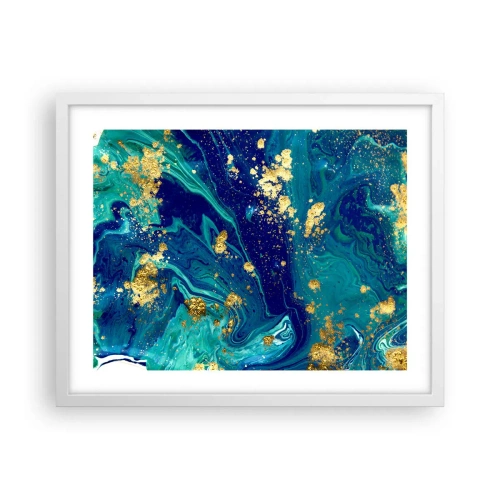 Plakát v bílém rámu - Plátky slunce  - 50x40 cm