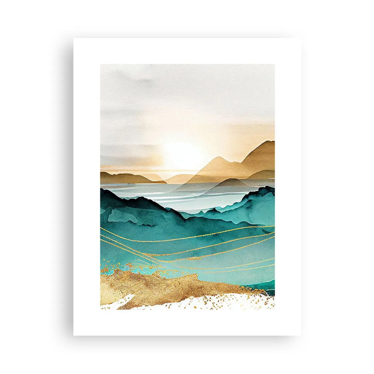 Plakát - Na pokraji abstrakce – krajina - 30x40 cm