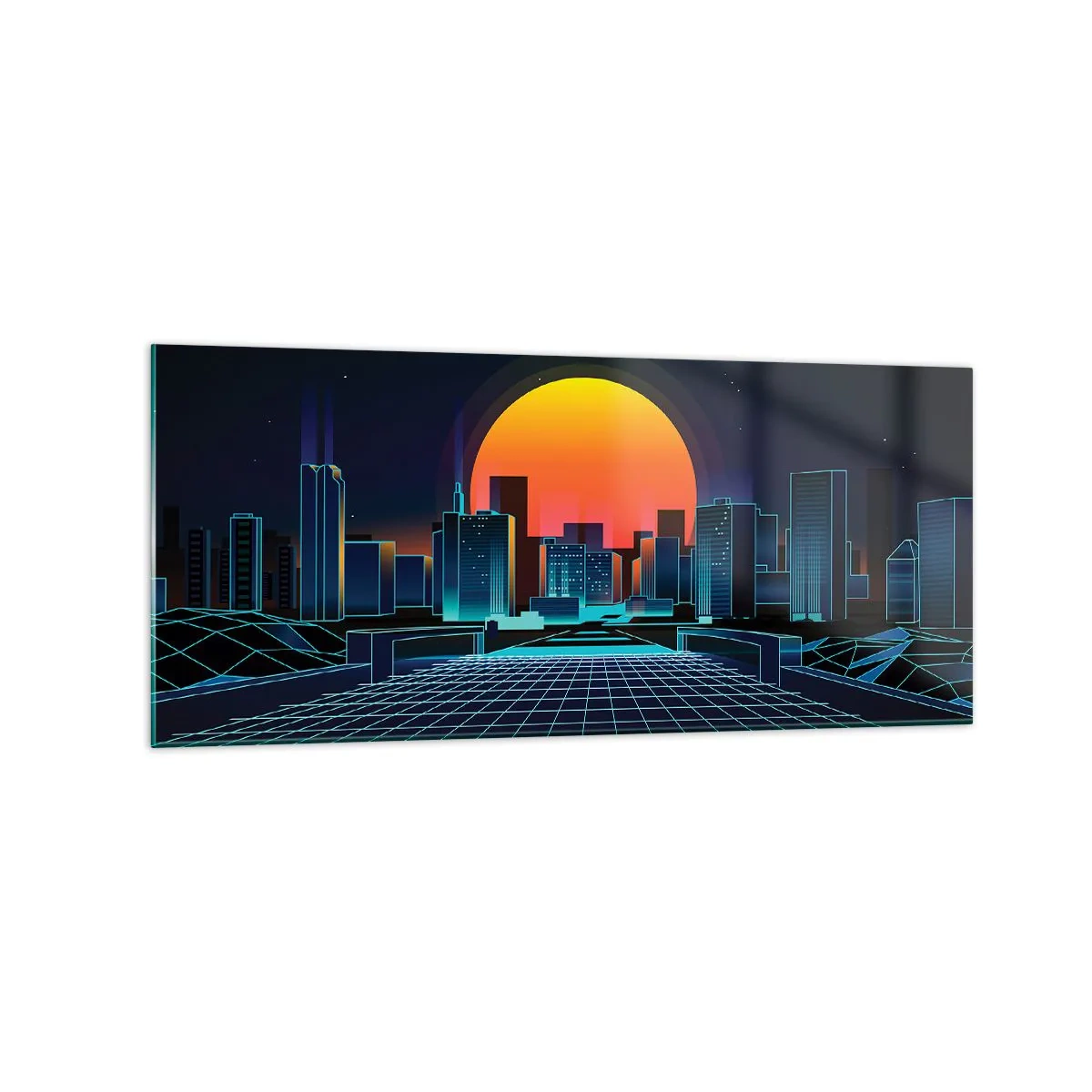 Obraz na skle - Pořád chcete do reálu? - 120x50 cm